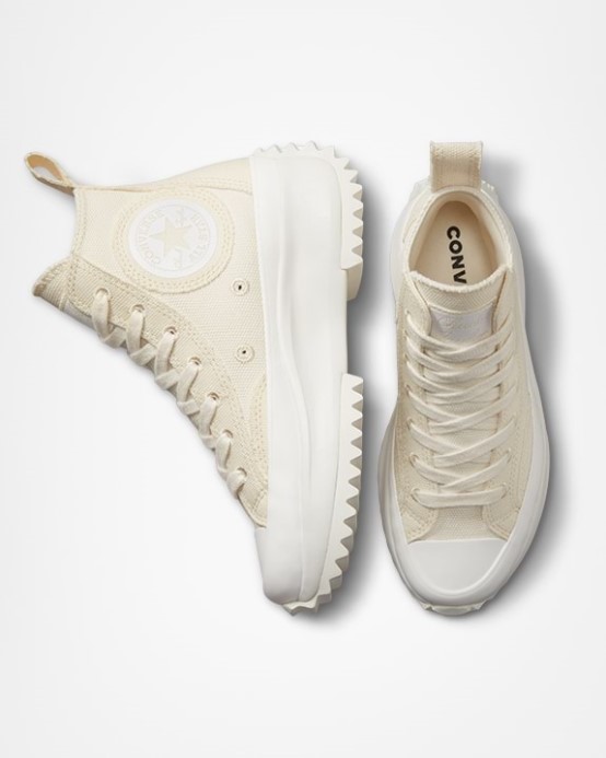 Converse Egret/natural Slonovina/vintage White Run Star Hike City High Top