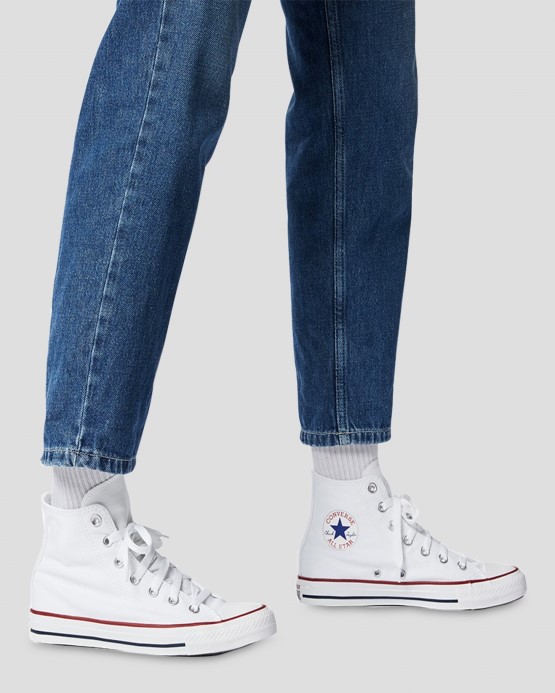 Chuck Taylor All Star Klasická Farba Vysoký Vrch Biely Converse