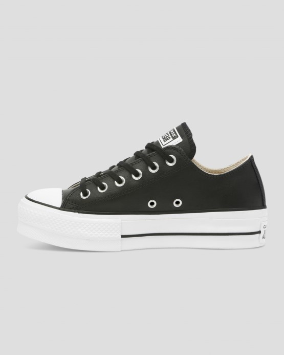 Black/white Skľučovadlo Taylor All Star Lift čistá Koža Low Top Converse