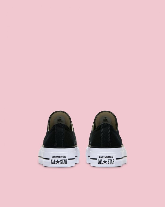 Converse Black/granet/white Chuck Taylor All Star Canvas Lift Low Top
