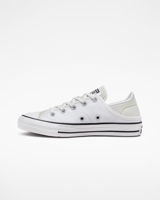 Converse Chuck Taylor All Star Drvený Podpätok Nízky Top Biely