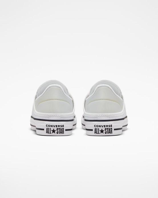 Converse Chuck Taylor All Star Drvený Podpätok Nízky Top Biely