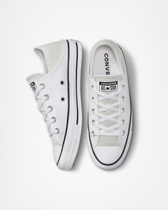 Converse Chuck Taylor All Star Drvený Podpätok Nízky Top Biely
