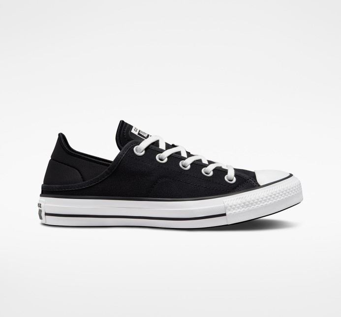 Chuck Taylor All Star Drvený Podpätok Nízky čierno/biely Converse