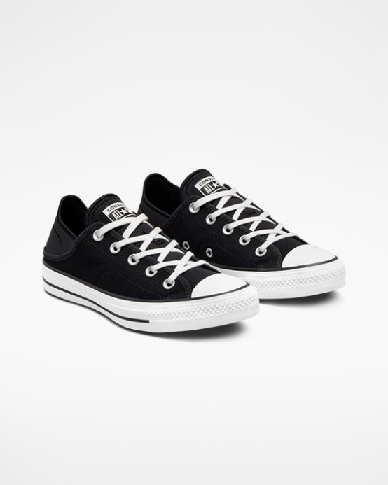 Chuck Taylor All Star Drvený Podpätok Nízky čierno/biely Converse