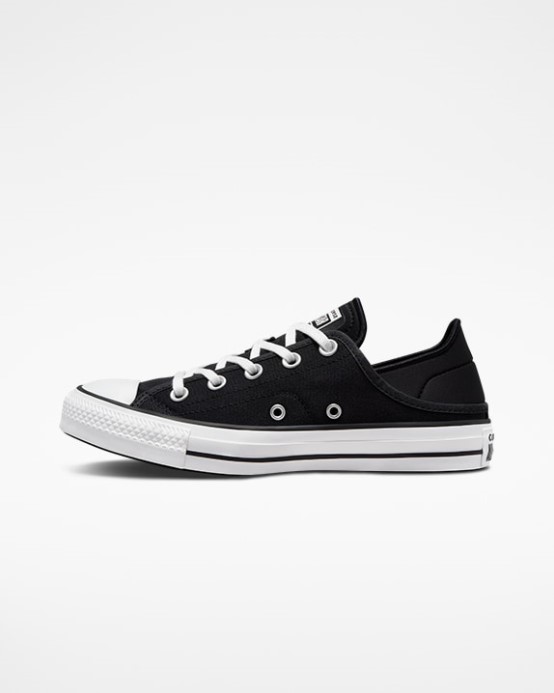 Chuck Taylor All Star Drvený Podpätok Nízky čierno/biely Converse