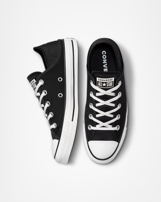 Chuck Taylor All Star Drvený Podpätok Nízky čierno/biely Converse