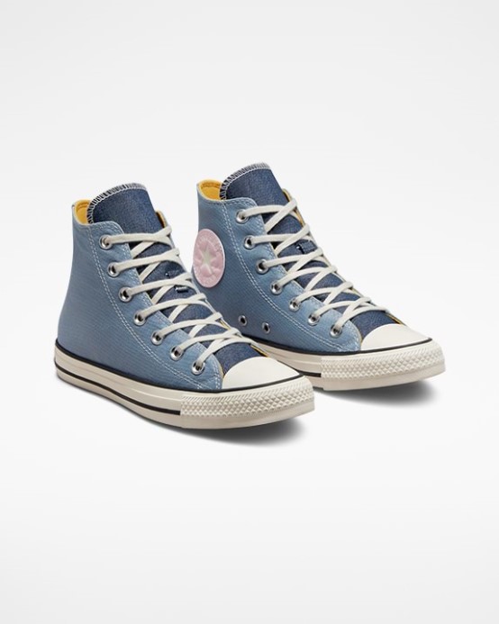 Converse Ocean Retreat/navy Chuck Taylor All Star Denim Fashion Vysoký Top