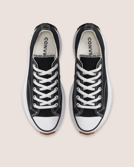 Run Star Hike Canvas Low Top Converse Black/white/guma