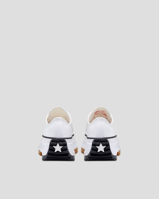 White/black/gum Run Star Hike Canvas Low Top Converse