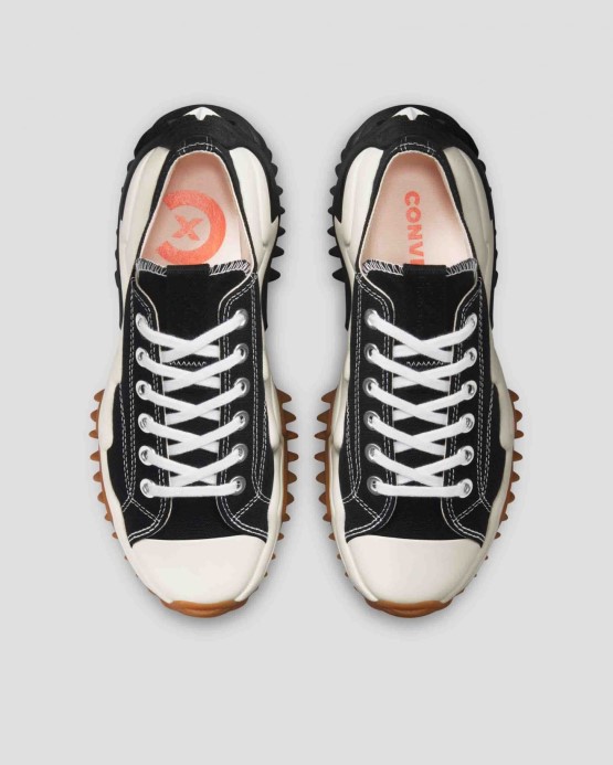 Black/white/egret Converse Run Star Motion Plátno Platforma Nízka Top