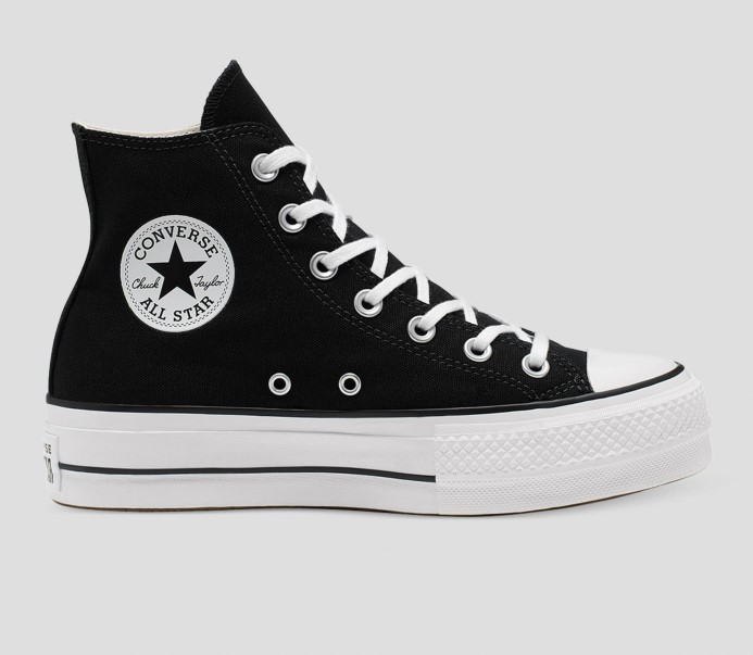 Converse Chuck Taylor All Star Canvas Lift High Top Black/white