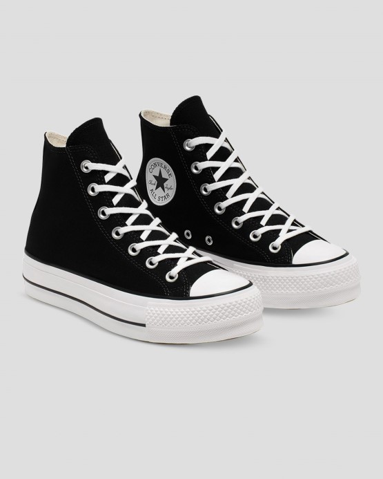 Converse Chuck Taylor All Star Canvas Lift High Top Black/white