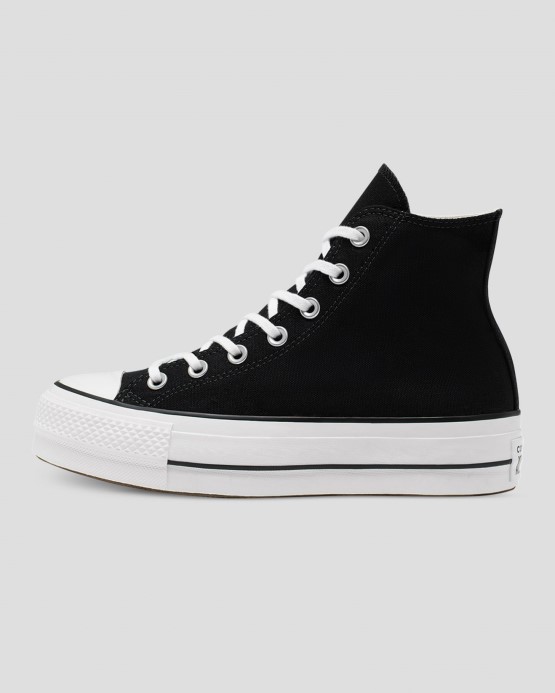 Converse Chuck Taylor All Star Canvas Lift High Top Black/white