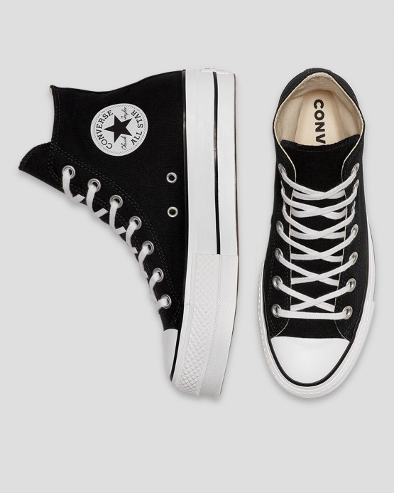 Converse Chuck Taylor All Star Canvas Lift High Top Black/white