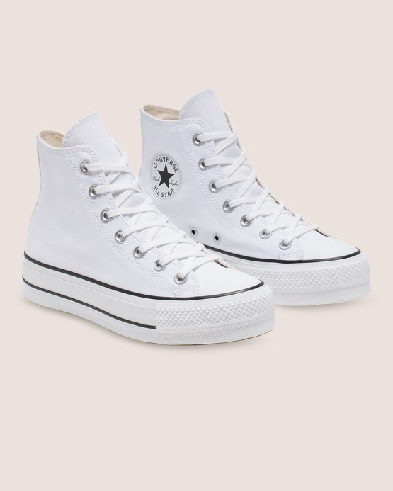 Chuck Taylor All Star Lift Plátno Vysoké Biele/čierne Converse
