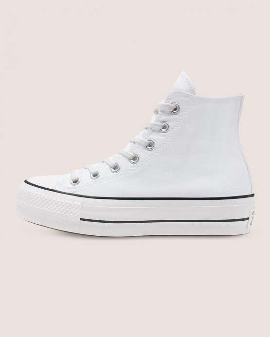 Chuck Taylor All Star Lift Plátno Vysoké Biele/čierne Converse