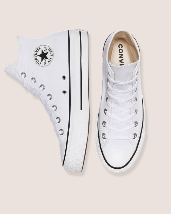 Chuck Taylor All Star Lift Plátno Vysoké Biele/čierne Converse