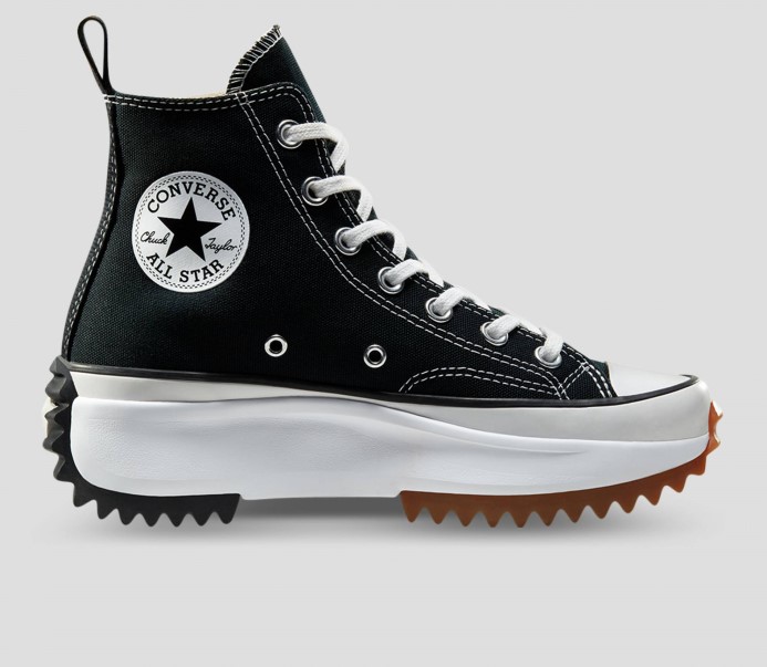 Run Star Hike Lugged High Top Converse Black/white/guma