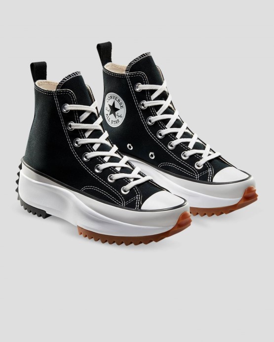 Run Star Hike Lugged High Top Converse Black/white/guma
