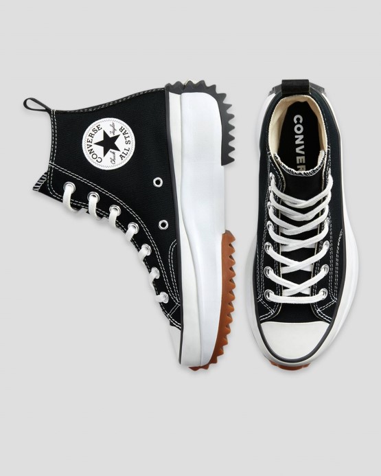 Run Star Hike Lugged High Top Converse Black/white/guma