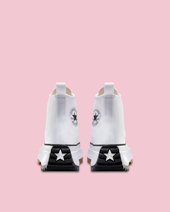 White/black/gum Run Star Hike Lugged High Top Converse