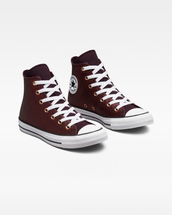 Converse Chuck Taylor All Star Forest Glam Vysoký Top čierna čerešňa/biela/meď