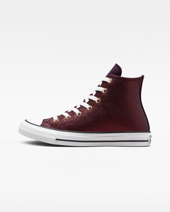 Converse Chuck Taylor All Star Forest Glam Vysoký Top čierna čerešňa/biela/meď