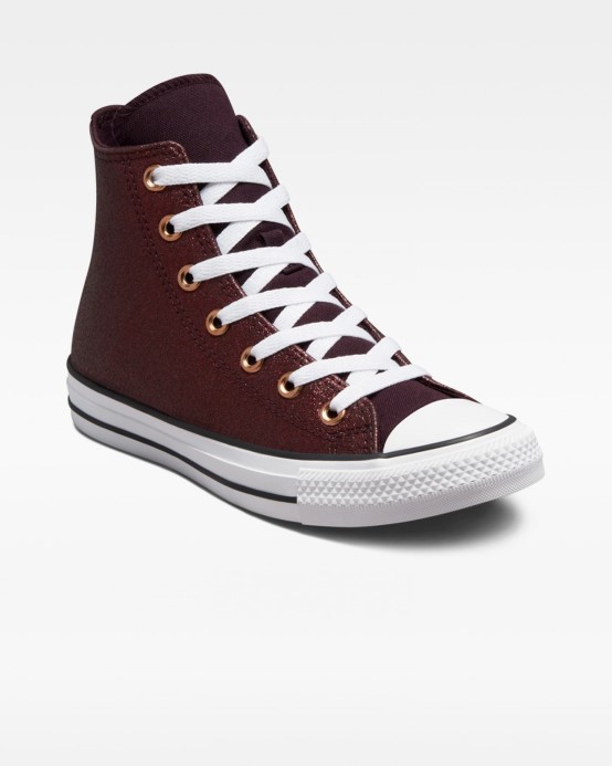 Converse Chuck Taylor All Star Forest Glam Vysoký Top čierna čerešňa/biela/meď