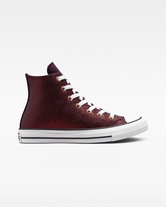 Converse Chuck Taylor All Star Forest Glam Vysoký Top čierna čerešňa/biela/meď