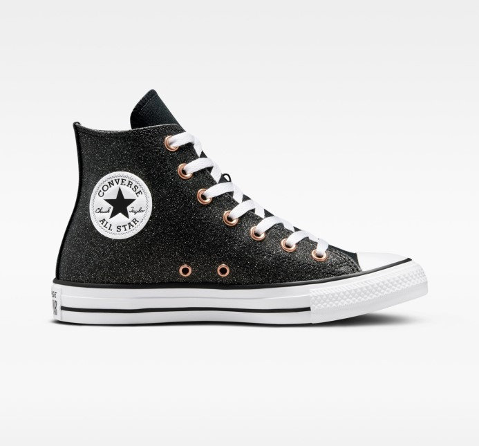 Chuck Taylor All Star Forest Glam Vysoký Top Black/white/meď Converse
