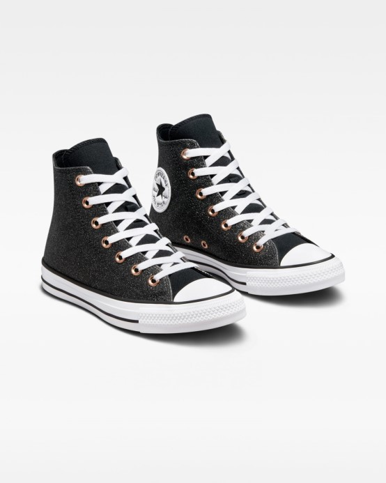 Chuck Taylor All Star Forest Glam Vysoký Top Black/white/meď Converse