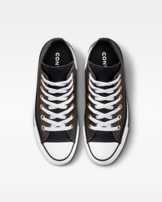 Chuck Taylor All Star Forest Glam Vysoký Top Black/white/meď Converse