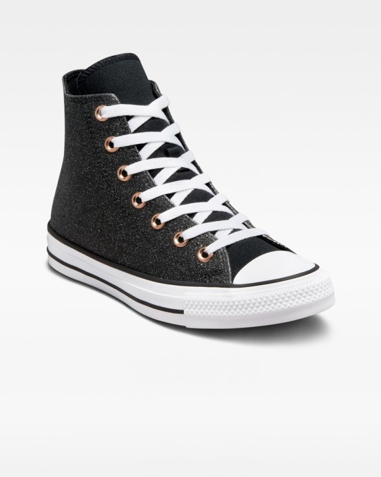 Chuck Taylor All Star Forest Glam Vysoký Top Black/white/meď Converse
