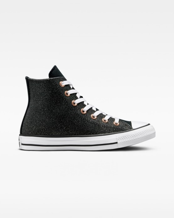 Chuck Taylor All Star Forest Glam Vysoký Top Black/white/meď Converse