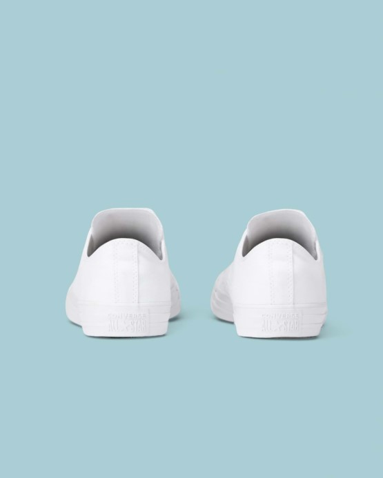 Biele Mono Skľučovadlo Taylor All Star Klasická Farba Low Top Converse
