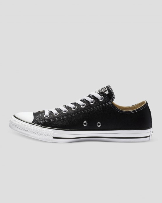 čierne Converse Skľučovadlo Taylor All Star Kožený Top
