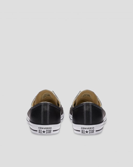 čierne Converse Skľučovadlo Taylor All Star Kožený Top