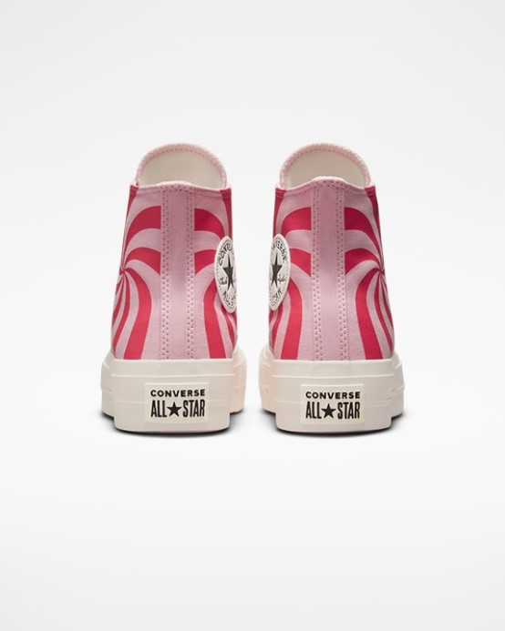 Converse Chuck Taylor All Star Lift Farba Candy High Top Sunrise Pink/karmínovo Ružová
