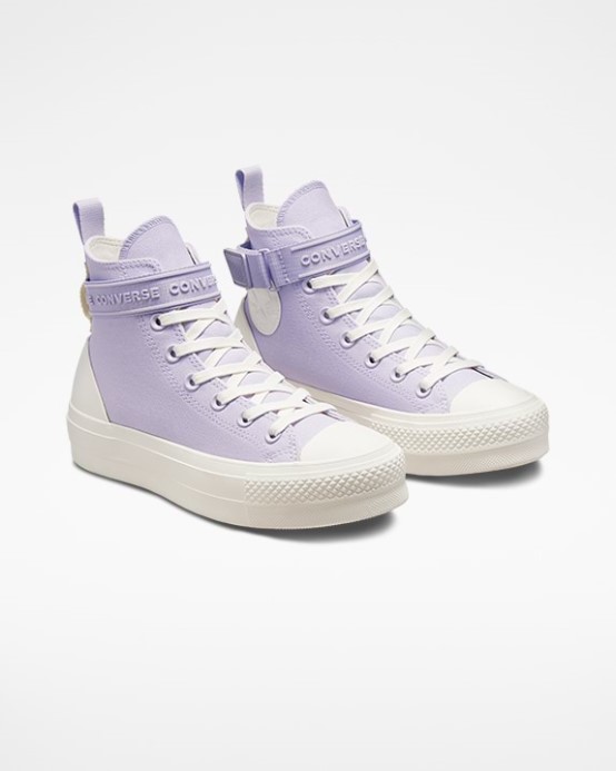 Chuck Taylor All Star Lift Jarná Túra High Top Parná Fialová/egret Converse