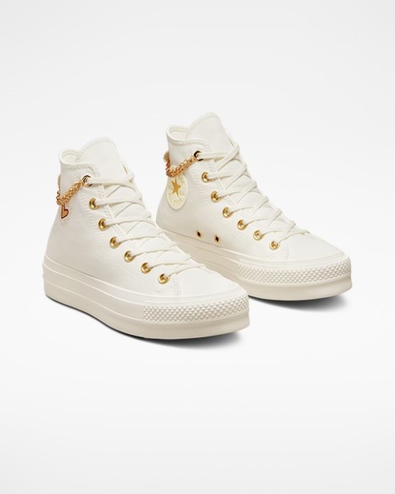 Chuck Taylor All Star Lift Valentines Day High Top Converse Egret/mams Zemiakový šalát