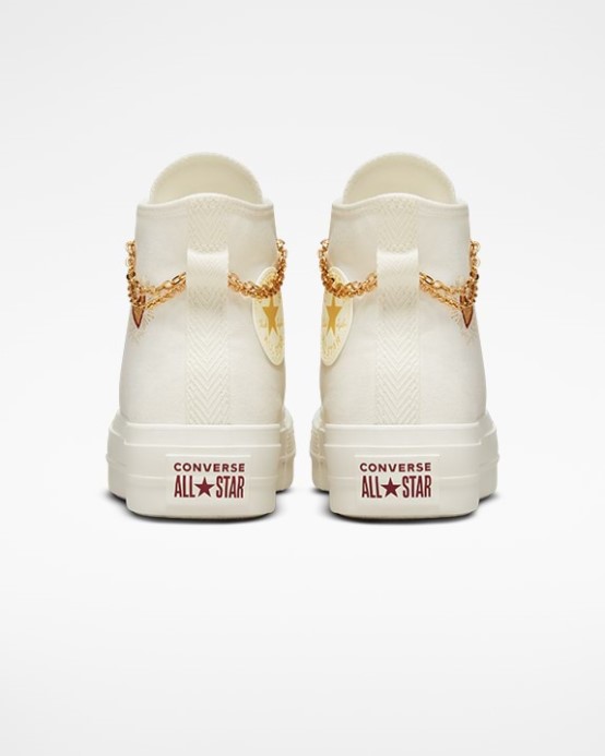 Chuck Taylor All Star Lift Valentines Day High Top Converse Egret/mams Zemiakový šalát