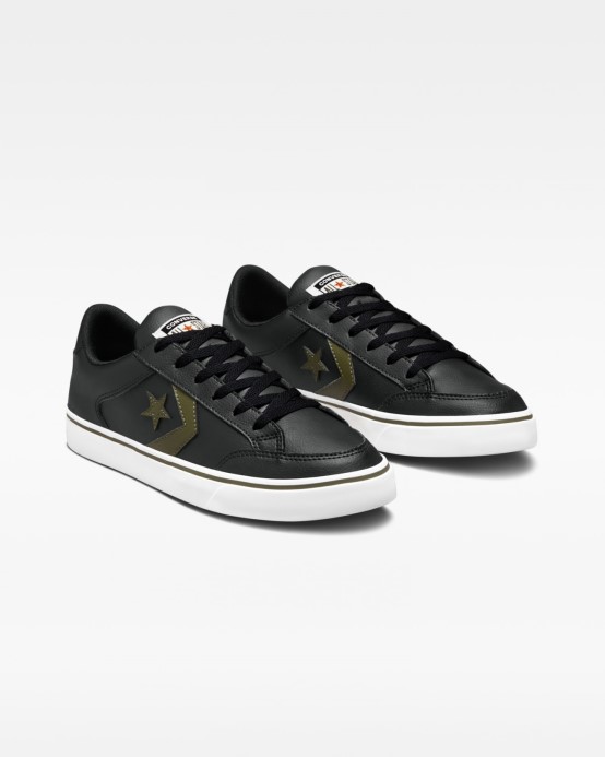 Tobin Umelá Koža Nízka Top čierna/cargo Khaki/biela Converse