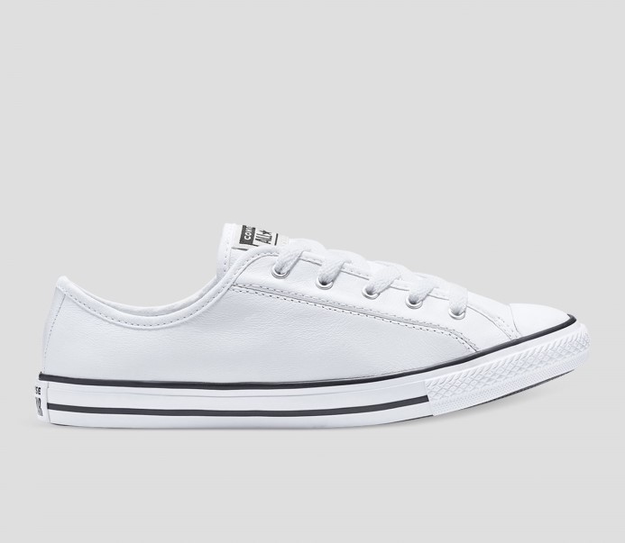 Chuck Taylor All Star Luxusná Koža Converse Biela/čierna