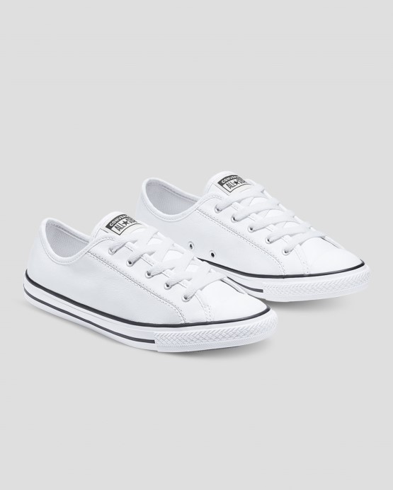 Chuck Taylor All Star Luxusná Koža Converse Biela/čierna