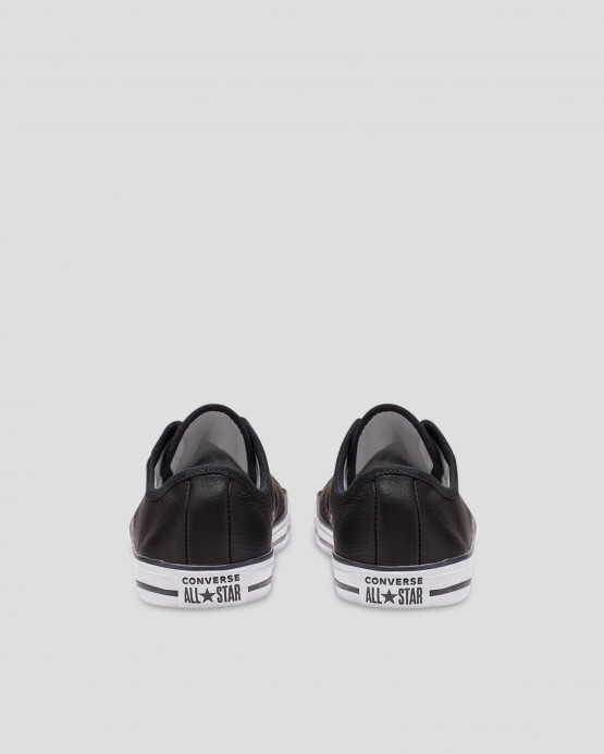 čierno/biele Skľučovadlo Taylor All Star Elegantná Koža Low Top Converse