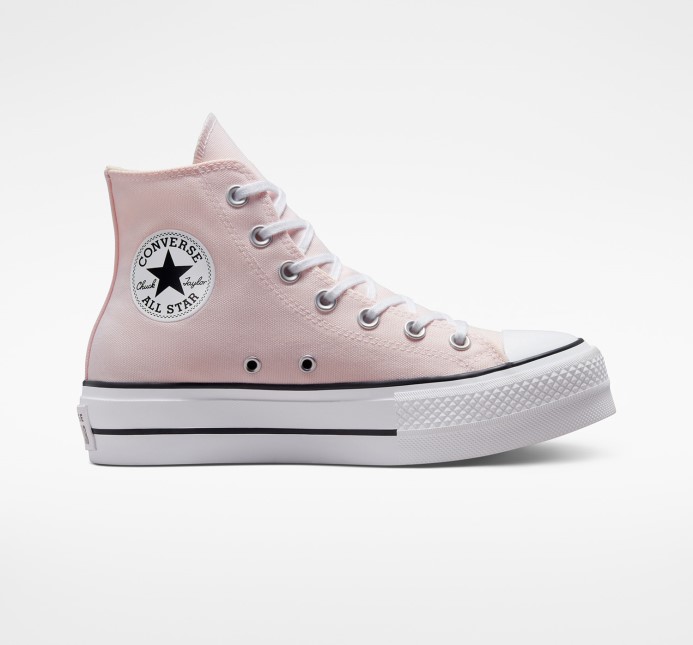 Converse Chuck Taylor All Star Lift Sezónna Farba Vysoká Top Desaťročná Ružová/biela/čierna