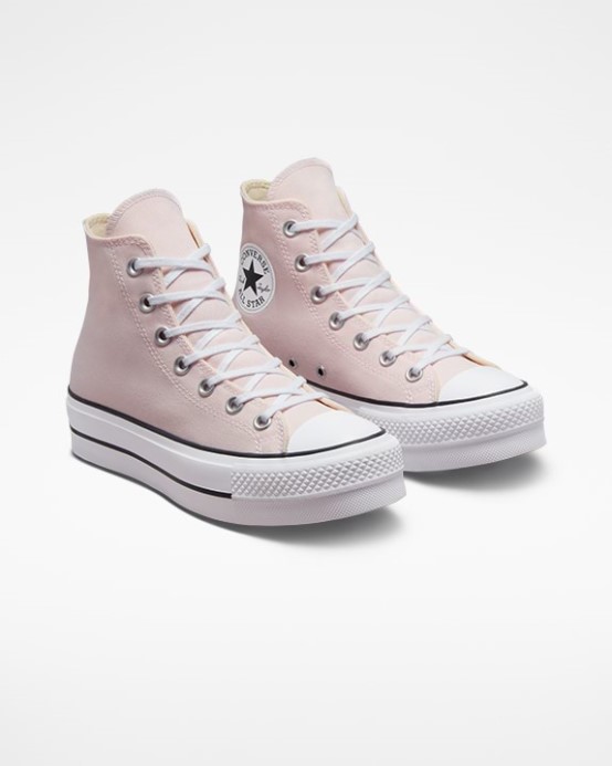 Converse Chuck Taylor All Star Lift Sezónna Farba Vysoká Top Desaťročná Ružová/biela/čierna