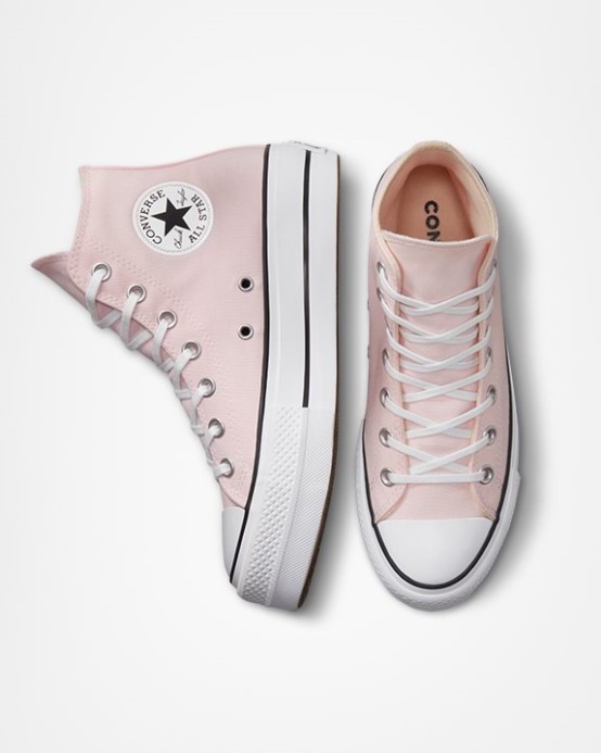 Converse Chuck Taylor All Star Lift Sezónna Farba Vysoká Top Desaťročná Ružová/biela/čierna