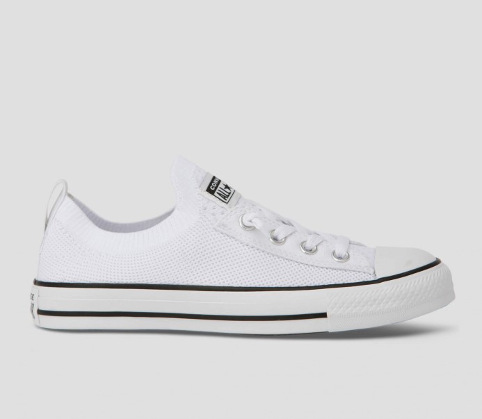 White Converse Skľučovadlo Taylor All Star Shoreline Knit Slip Low Top